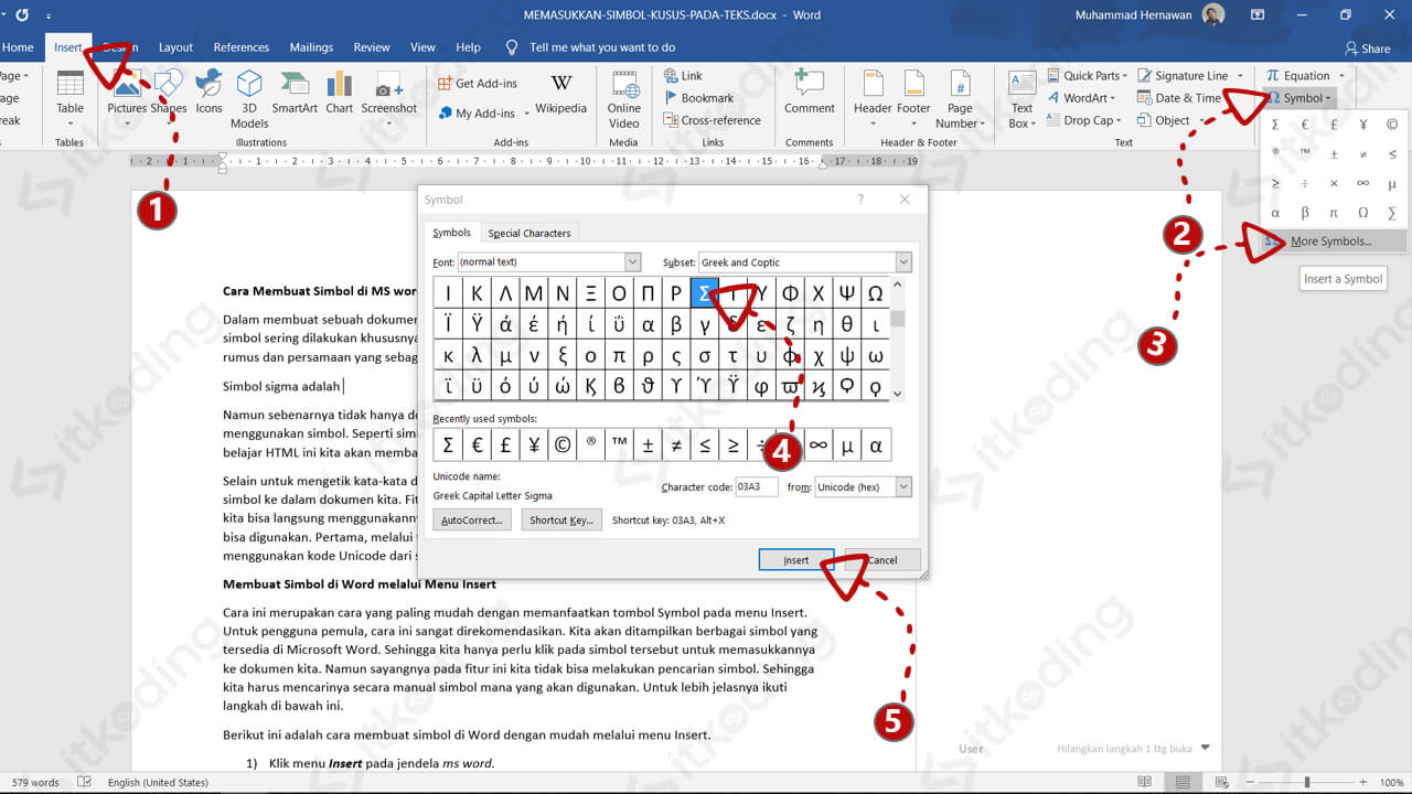 Cara Membuat Simbol Di Ms Word Lengkap Semua Simbol - Free Word Template Cara Membuat Simbol Di Ms Word Lengkap Semua Simbol - Free Word Template