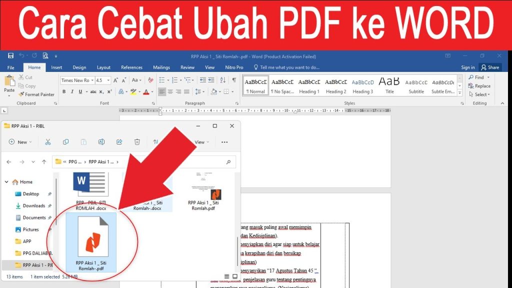 Rahasia Ampuh 5 Cara Agar PDF Tidak Dapat Diubah ke Word yang Jarang Diketahui Orang