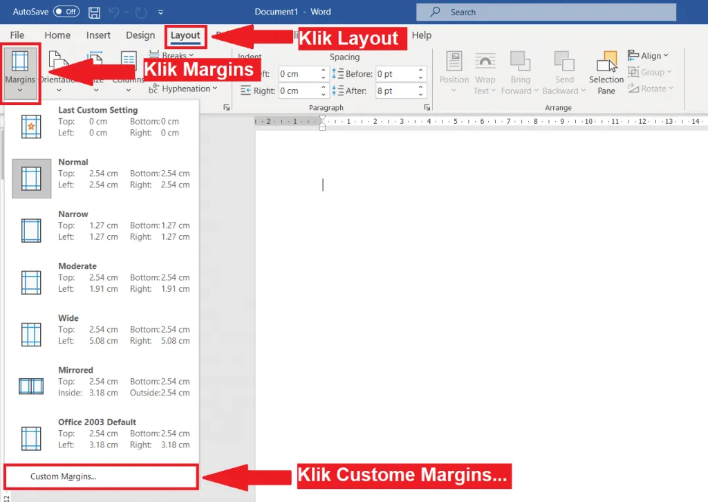 Panduan Lengkap Cara Mengatur Margin di Word Mudah Cepat - LKomBis