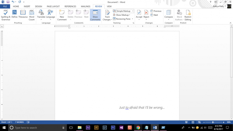 Cara Mengetahui Perubahan pada File Word 1 WinPoin