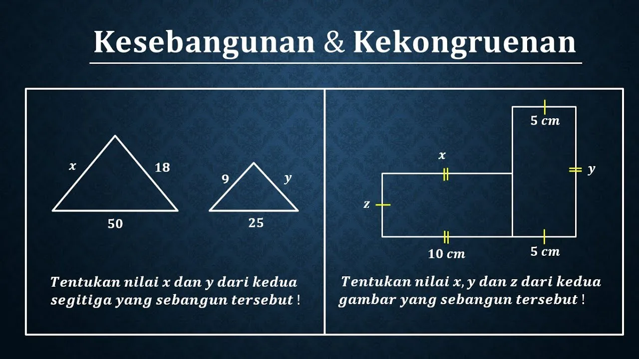 Kesebangunan dan Kekongruenan Kuis Kesebangunan dan Kekongruenan Kuis