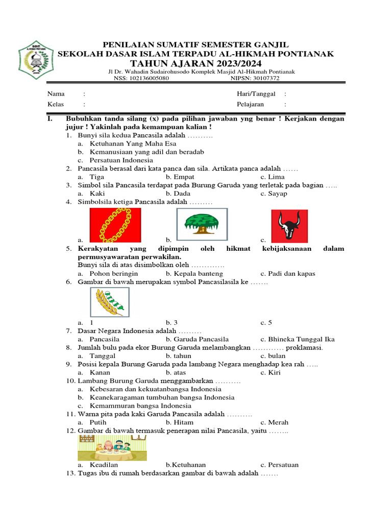 Client Challenge Soal pendidikan pancasila kelas 1 sd Bahasa Client Challenge Soal pendidikan pancasila kelas 1 sd Bahasa