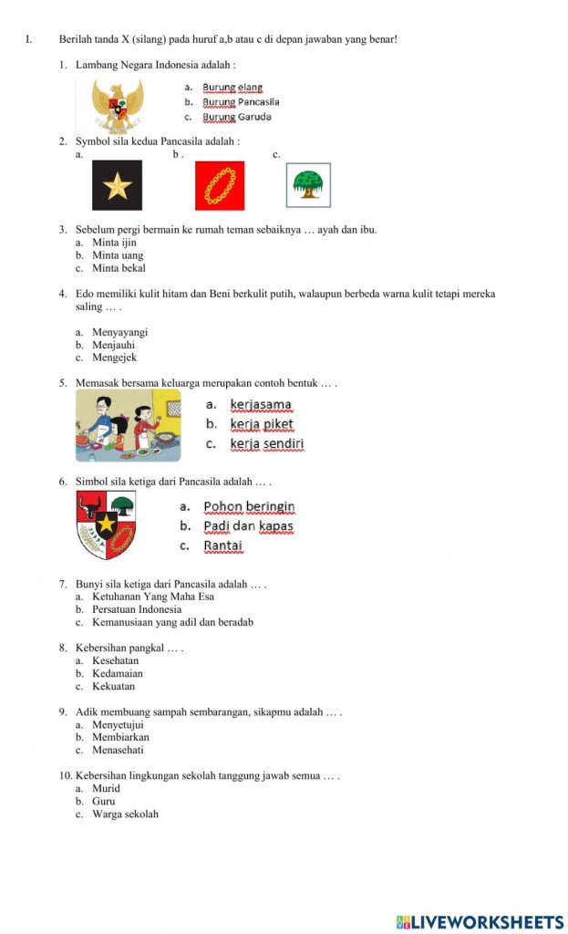 5 Contoh Soal PKN Kelas 3 Semester 1 Tentang Pancasila yang Wajib Dikuasai Siswa