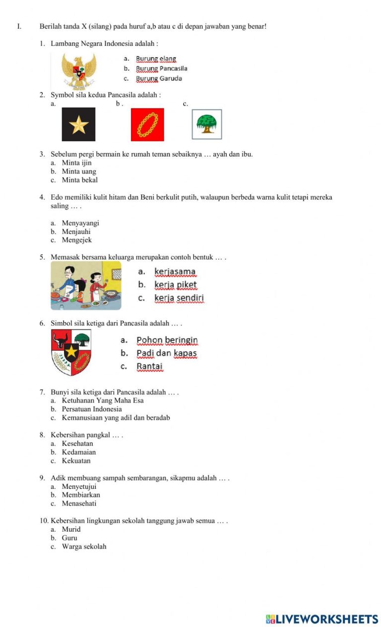 5 Contoh Soal PKN Kelas 3 Semester 1 Tentang Pancasila yang Wajib Dikuasai Siswa 5 Contoh Soal PKN Kelas 3 Semester 1 Tentang Pancasila yang Wajib Dikuasai Siswa