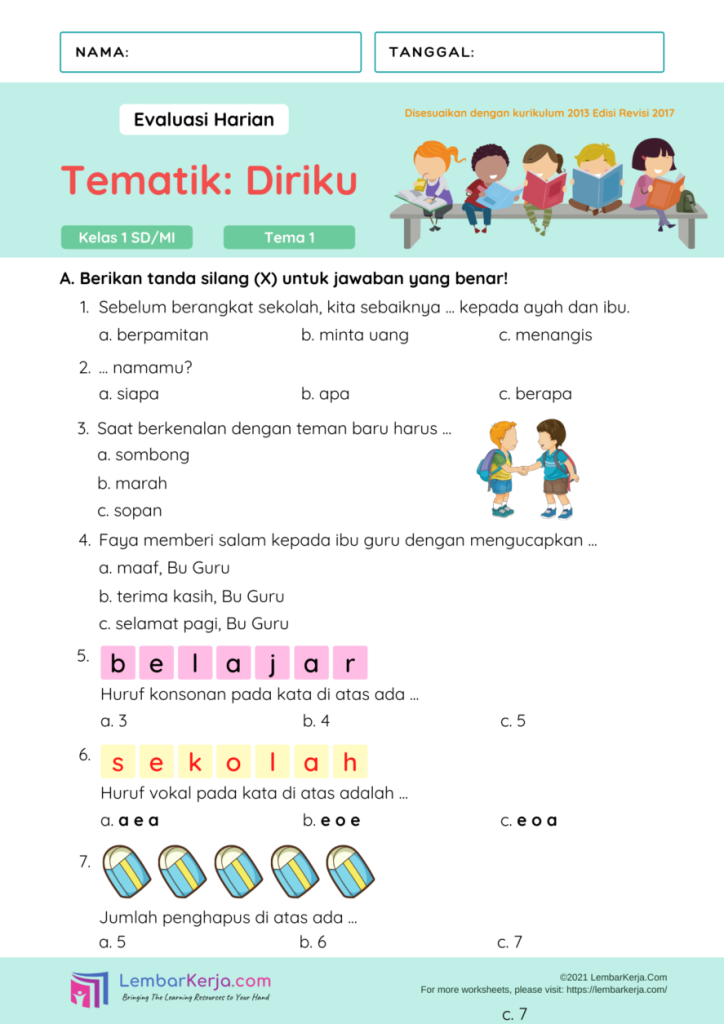 5 Contoh Soal SD Kelas 1 Paling Dicari, Ternyata Ini Rahasia Belajar Efektif di Tahun 2026