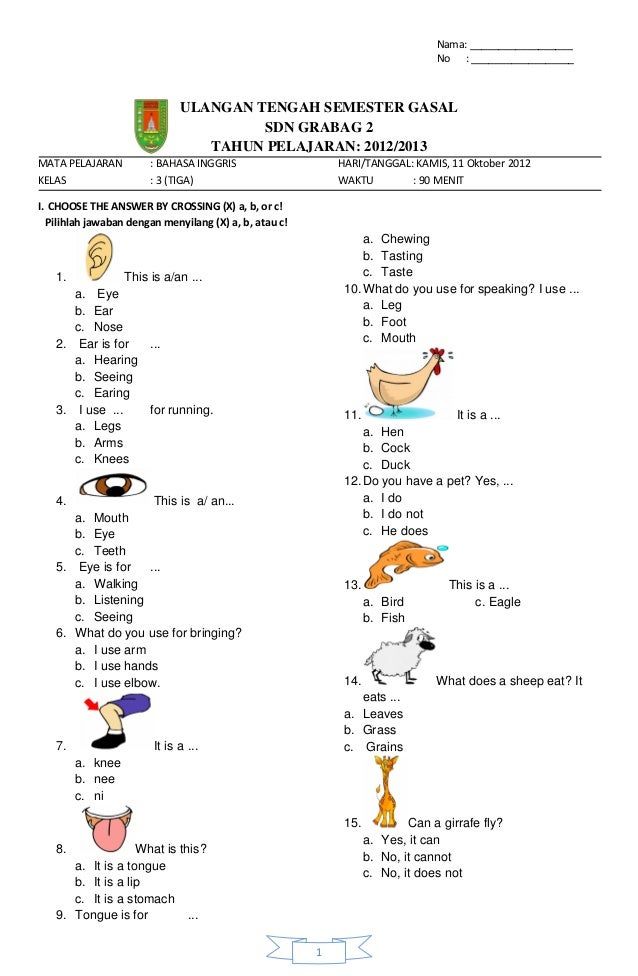 5 Fakta Mengejutkan Tentang Soal Bahasa Inggris Kelas 1 Semester 1 yang Jarang Diketahui 5 Fakta Mengejutkan Tentang Soal Bahasa Inggris Kelas 1 Semester 1 yang Jarang Diketahui