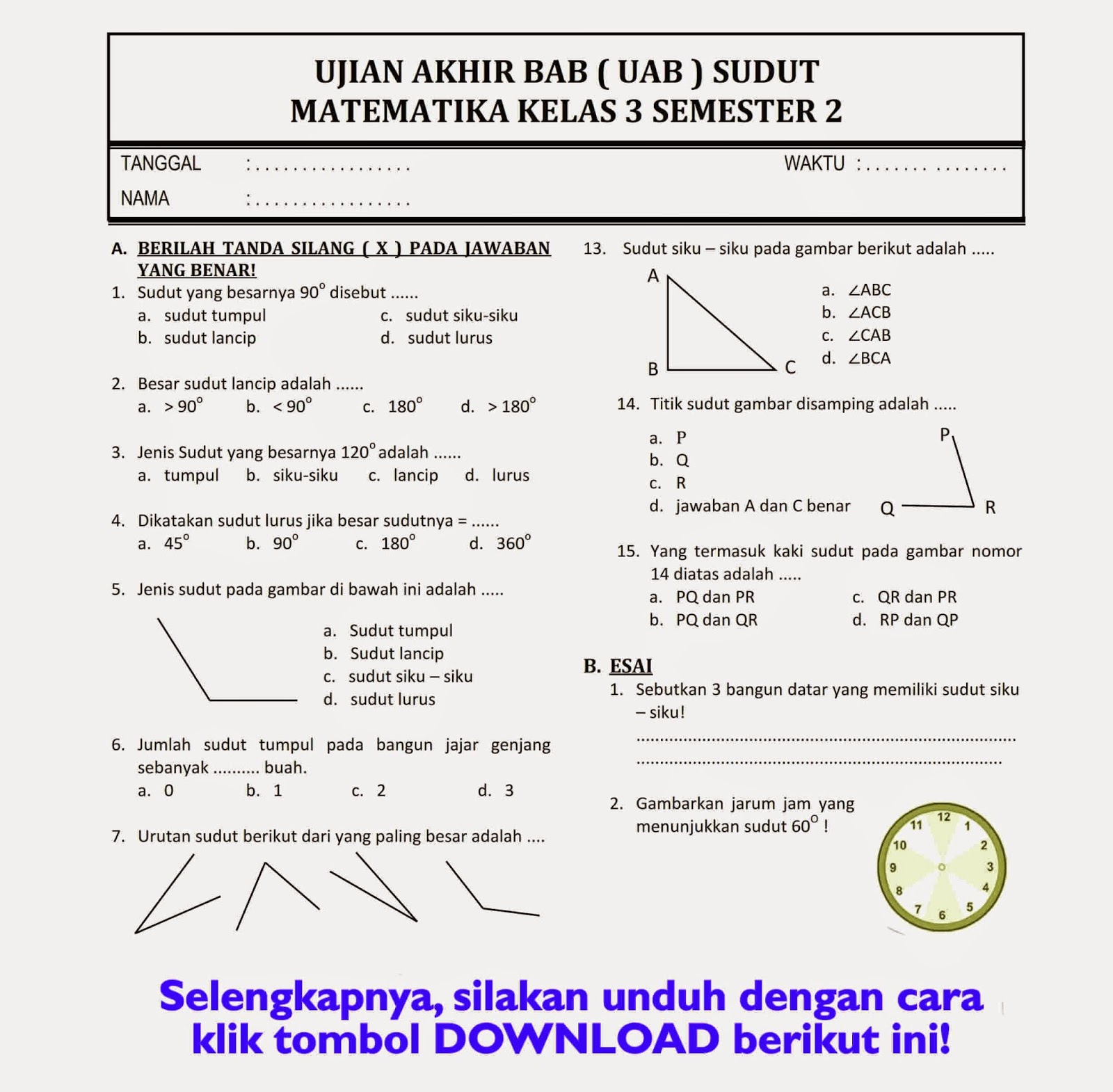 7 Rahasia Kumpulan Soal SD Kelas 3 Semester 2 yang Wajib Diketahui Guru dan Orang Tua 2026