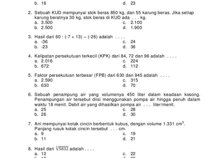 Terbukti 7 Kumpulan Soal Semester 1 Kelas 4 Tema 3 yang Bikin Nilai Naik Cepat