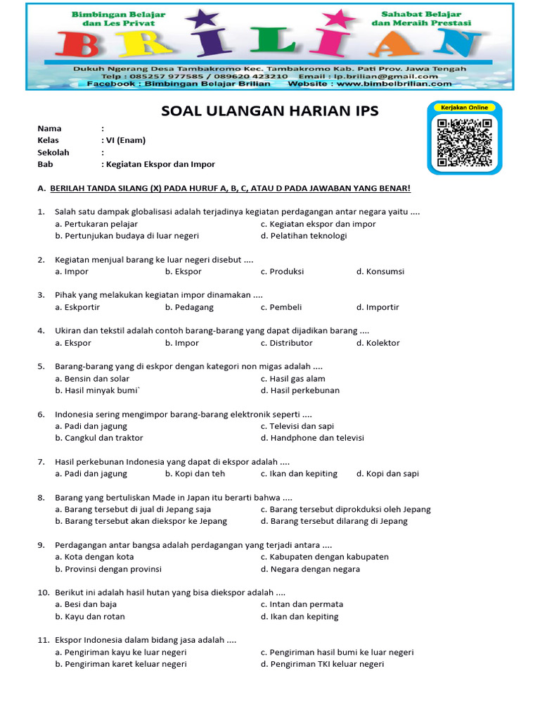 Ternyata Ini 7 Contoh Soal IPS Kelas 6 Tema 2 Subtema 1 yang Sering Muncul di Ujian 2026