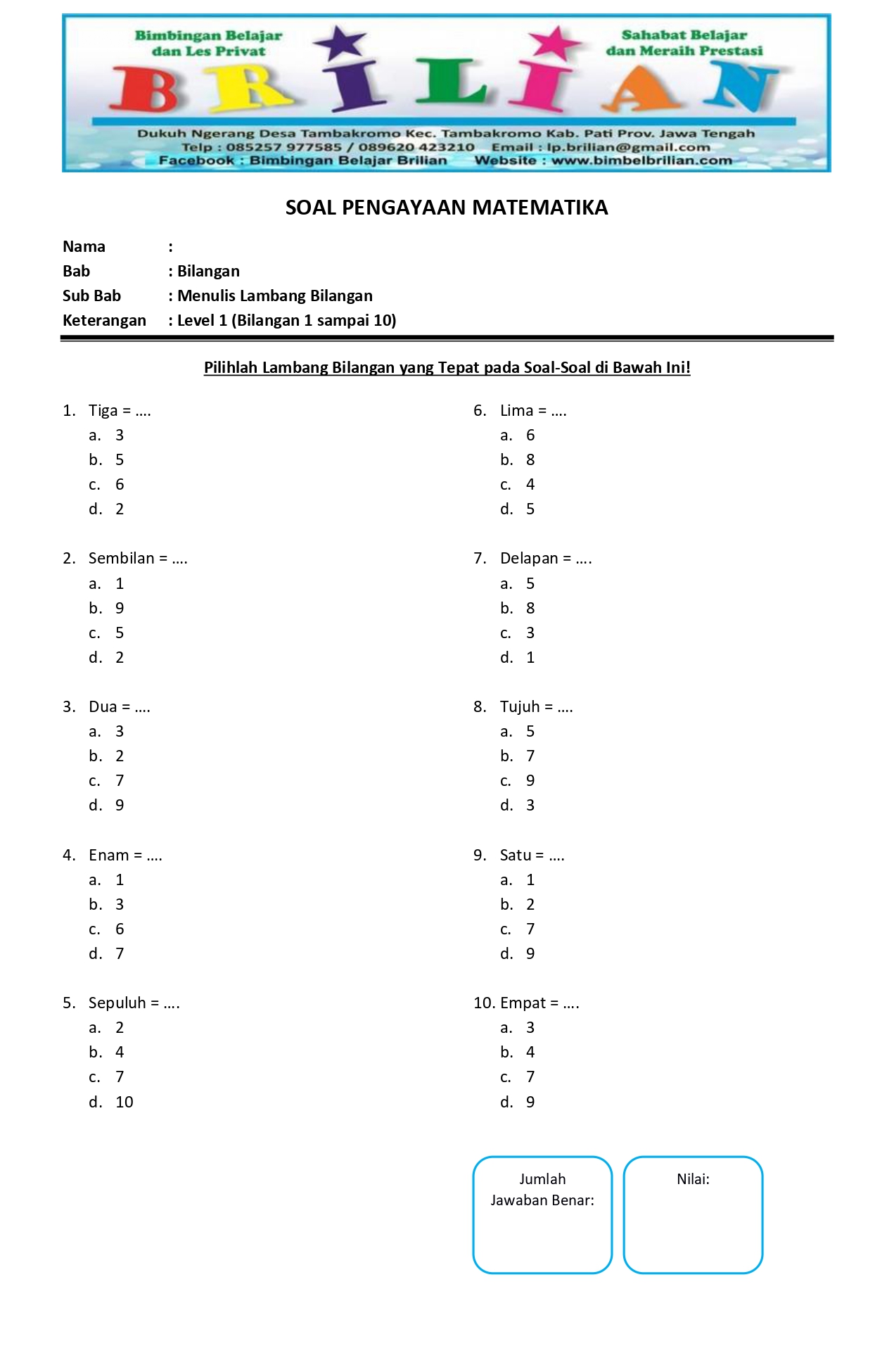 Rahasia Skor Tinggi Pakai Kumpulan Soal Bahasa Inggris Kelas 1 SD 2018 Semester 2 Ini