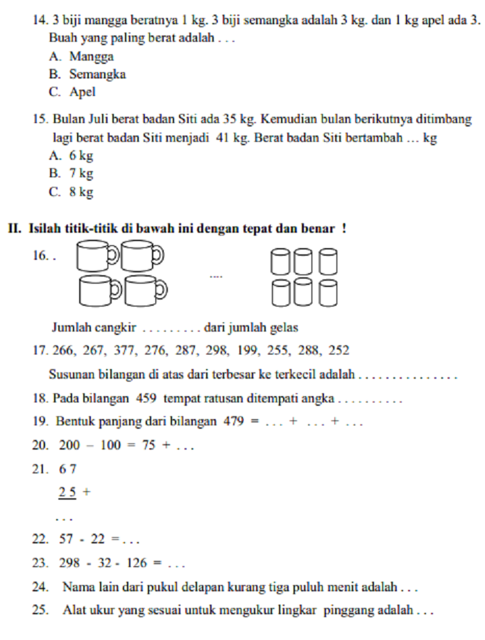 Wajib Tahu! Kumpulan soal bahasa inggris kelas 1 k13 semester 2 tentang binatang Terbaru