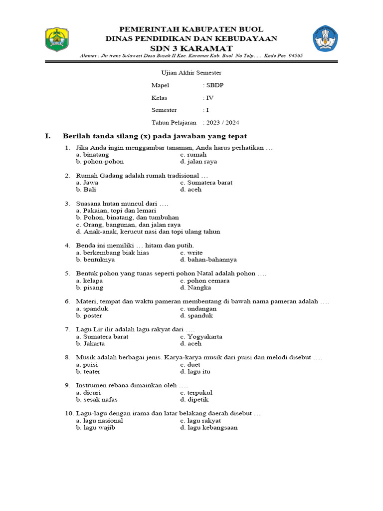 Rahasia Skor Sempurna Soal SBDP Tema 6 Subtema 1 Kelas 4 Bimbelbrilian Wajib Tahu Rahasia Skor Sempurna Soal SBDP Tema 6 Subtema 1 Kelas 4 Bimbelbrilian Wajib Tahu